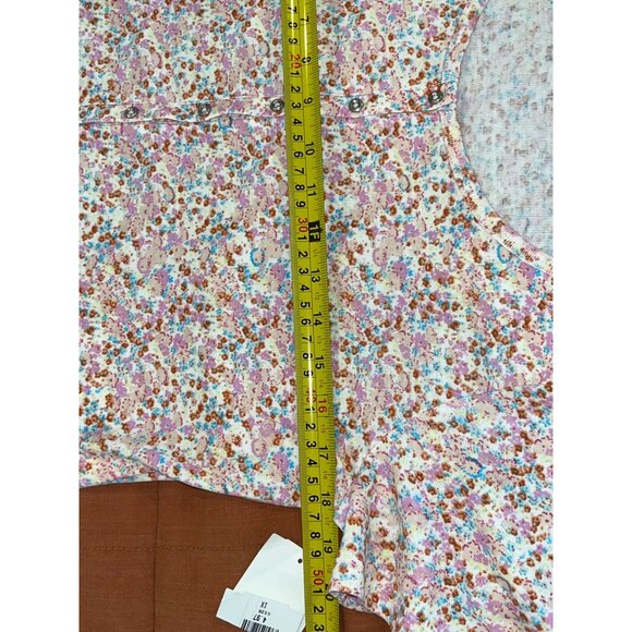NWT BP Floral Print Womens Cropped Top Size 1X - Picture 6 of 8